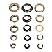 Yosoo 8mm Grommets Eyelets Kit, Antique Brass Round Eyelets kit with Washers for Leather, Clothes, Shoes, Belts, Bags, DIY Crafts, 100sets