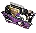 Vercord Purse Organizer Insert for Handbags Bag Organizers Inside Tote Pocketbook Women Nurse Nylon 13 Pockets Purple Medium