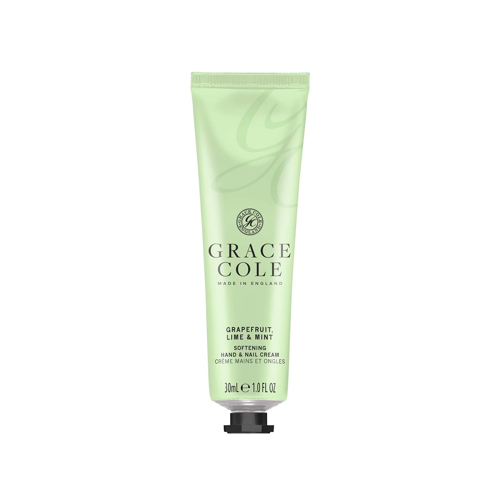 Grace Cole Grapefruit Lime & Mint Fragrance Moisturising Hand and Nail Cream 30ml - Essential Oils - Vegan and Cruelty Free, No SLS or Parabens - Made In England