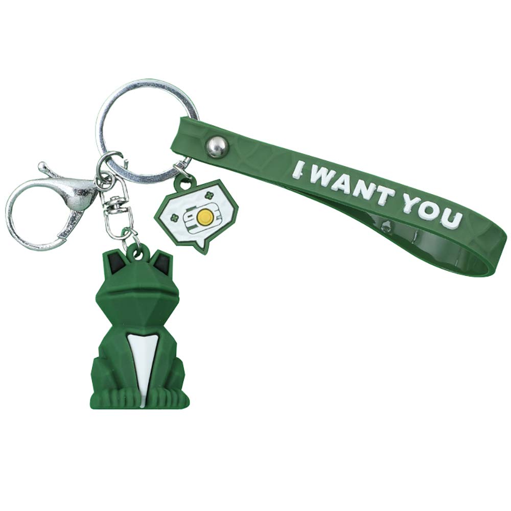 Miya Lulunew creative geometric animal keychain car bag pendant key chain gift