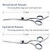 Elfirly Professional Dog Grooming Scissors Kit Stainless Steel Round Tip Cutting Curved Scissors Thinning Shears Grooming Comb Pet Hair Trimming Scissors with Extra Dog Nail Clippers for Dogs and Cats