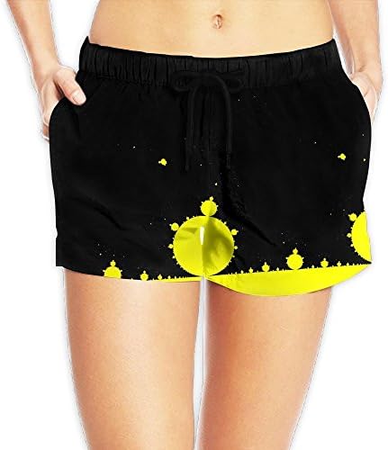 PPANFKEI Womens Yellow and Black Shorts Ladies Bike Shorts