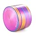 Colourful 4 Pieces Metal Zinc alloy Tobacco Grinder Spice Grinder Herb Grinder-Rainbow Metal (63mm-Diameter)-By KepooMan