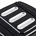 Anzio Black CNC Billet Edge Cut Small Brake Pedal Pad Compatible with Harley FX Softail (Except FXSTDSE) 1984-2016