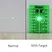 Huepar TP01G-Magnetic Floor Laser Target Plate Card with Stand for Green Beam Applications Enhancing the Visibility of Green Laser Lines or Points 1.3 Times