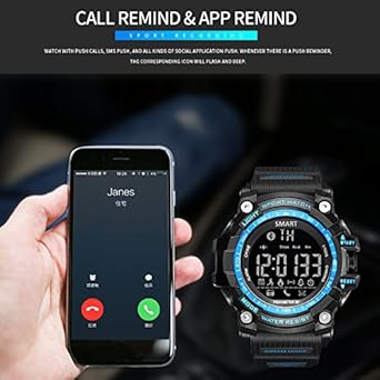 Digital Bluetooth reloj inteligente hombres impermeable LED Buceo ...