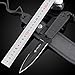 Gift Pro 2 Pcs D&S Dive Knife - Tactical/Scuba Diving Sharp Blade with ABS Sheath and Adjustable Leg Elastic Strap (Silver)