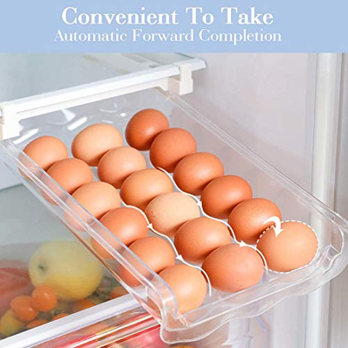 HOMEREFORM 2 Pack Egg Holder For Refrigerator,Egg Drawer For