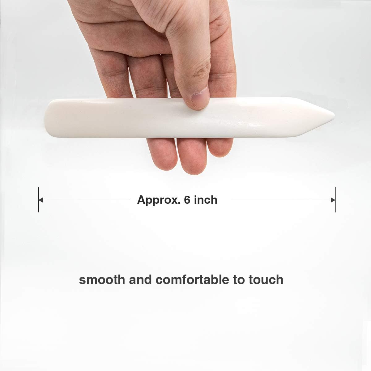 6-Inch Genuine Bone Folder, DEEDYGO Real Bone Folder Origami Paper Creaser Crafting Scoring Folding Tool for Leather Cards DIY Handmade Burnishing Bookbinding (100% Cattle Bone, 3 PCS): Arts, Crafts & Sewing