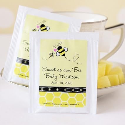 tea bag baby shower favors