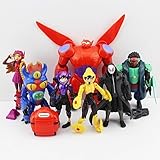 Big Hero 6 PVC (8pcs/set) Figures Fred Tomago Honey Lemon Wasabi Friends Action Figure Doll Toys by mode toy