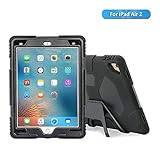 Ipad Air 2 Case,Ipad 6 Case,Aceguarder New Design Shockproof Drop Resistance Super Protection Cover Case Ipad Air 2 (2015) (Black)