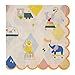 Meri Meri Party Pack Silly Circus Large Plate & Large Napkin (12 Plates & 20 Napkins)