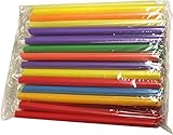 PowerforApple (Pack of 50)Tapioca Bubble Tea Straws 8 inches long and diameter is 1/8 inch  individually wrapped colorful Straws