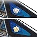 Bling Car Decoration 3D Decal Sticker Crystal + Crown Car Emblem Exterior & Interior Accessory ×2 Pack (3D Crown Big Sliver)