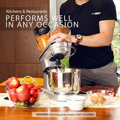 VIVOHOME 3 in 1 Multifunctional Stand Mixer with 6 Quart Stainless