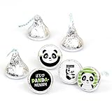 Party Like a Panda Bear - Baby Shower or Birthday Party Round Candy Sticker Favors - Labels Fit Hershey’s Kisses (1 Sheet of 108)
