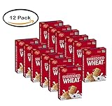 PACK OF 12 - Post Shredded Wheat Spoon Size Original Cereal 16.4 oz. Box
