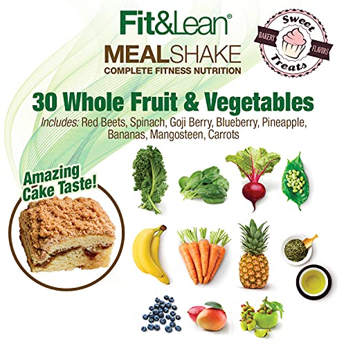 Fit & Lean Meal Shake Meal Replacement with Protein, Fiber, Probiotics