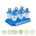 U.S. Kitchen Supply Jumbo Set of 18 Jewel Shaped Ice Pop Molds - Sets of 6 Red, 6 White & 6 Blue