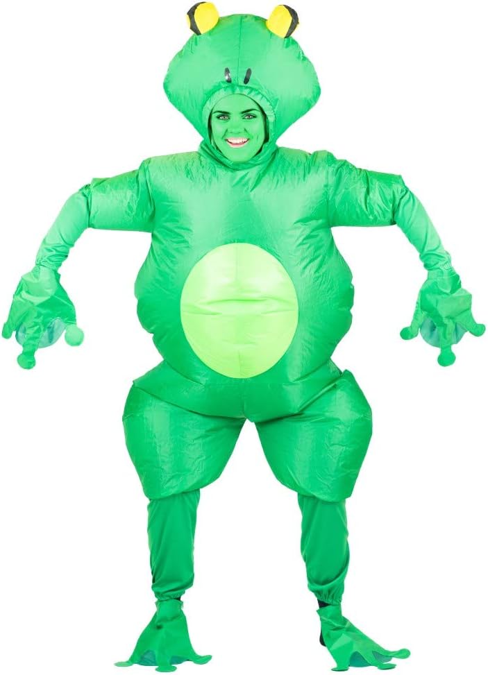 Green Frog Inflatable Costume for Adults (One Size)