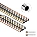 Metal Straws Stainless Steel Straws Reusable Drinking Straws with Brushes for 20 30OZ Yeti Tumbler Extra Long 6mm Wide Perfect for Christmas Hot Chocolate |Rose|Gold|Black|Silver