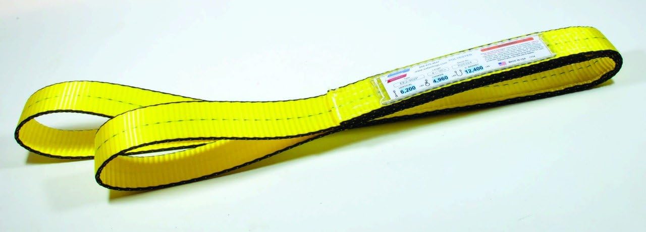 American Industrial/ 1", 1 Ply Eye to Eye Polyester Web Sling / Ee1-901Px4/ 4 Ft. Long / 1,600 Lbs. Vertical