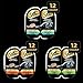 Sheba Perfect Portions Wet Cat Food Cuts in Gravy Variety Pack, Roasted Chicken Entree, with Sustainable Tuna, and Tender Turkey Entree, 2.6 oz. Twin-Pack Trays (36 Count, 72 Servings)