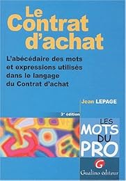 Le  contrat d'achat