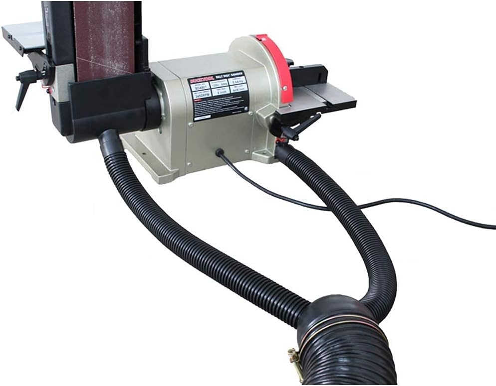 BUCKTOOL BD4801 Bench Belt Sander and Disc Sander & Dust Collection Y-Fitting - - 