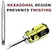 Stubby Screwdriver By Kutir (Set of 2) - Adjustable Length and Reversible Dual End, Slotted and Phillips Magnetic Tip - Easy to Use Compact, Portable, Pocket Size Small Tool - Short Driver