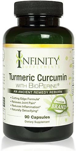 The Best 100% Pure Organic Turmeric Curcumin All Natural Pills with BioPerine Extract 95% Curcuminoids