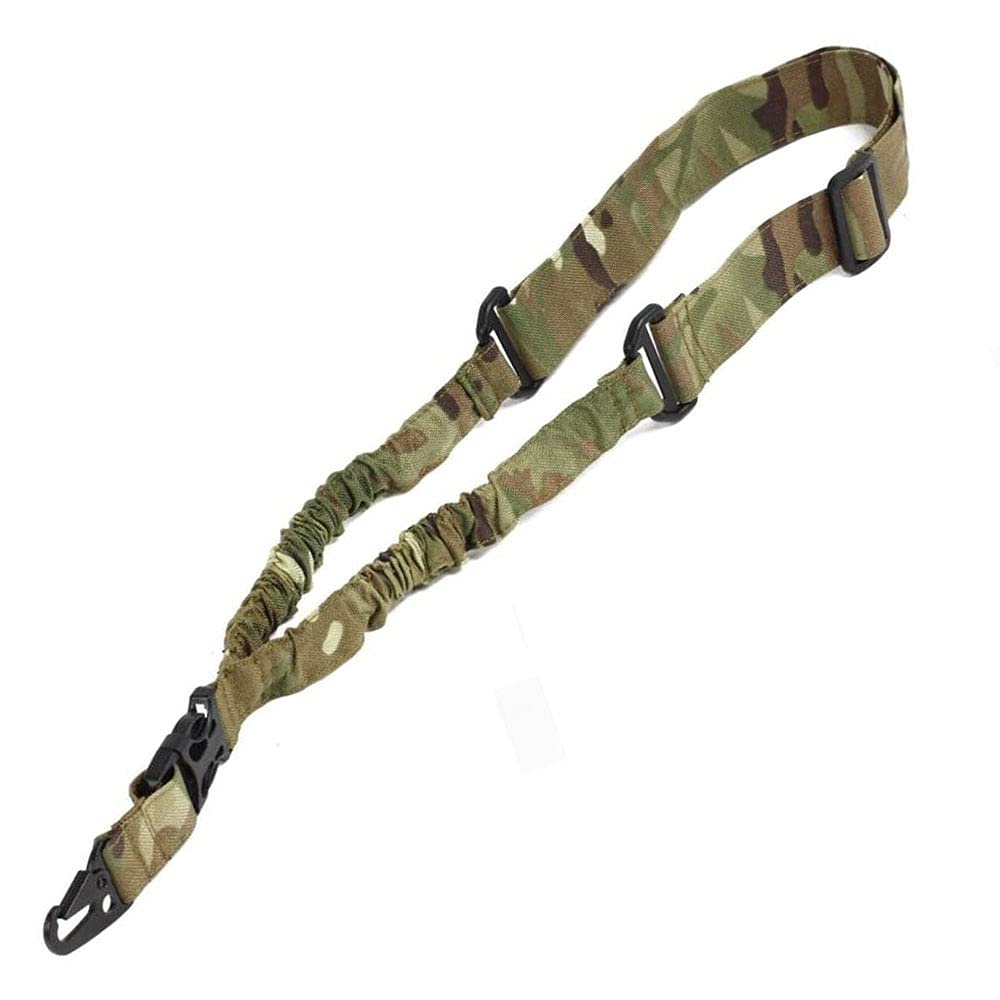One 1 Point Camouflage Tactical Rifle Sling Airsoft Hunting Gun Strap Bungee UK Camo Quick Release