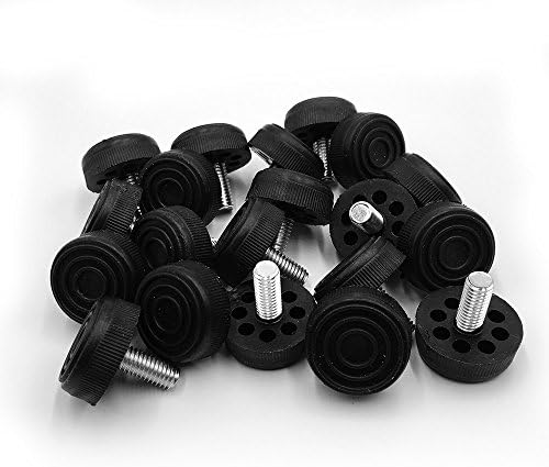 Furniture Threaded Stem Leveling Foot Adjuster M8 x 20mm - Craftsmind - M8 -20PCS