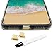 PortPlugs - Aluminum Dust Plug Set [2 Pack] – Compatible iPhone 7, 8, Plus, X - Includes Cleaning Brush Plug Cord Holders (Gold)