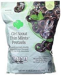 Girl Scout Thin Mints Pretzels 100% Real Dark