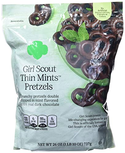 Girl Scout Thin Mints Pretzels 100% Real Dark