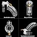 Male Chastitiy Cage, Enlove Chastity Device Locked Cage Adjustable Size Male BDSM Adult Sex Toy for Men