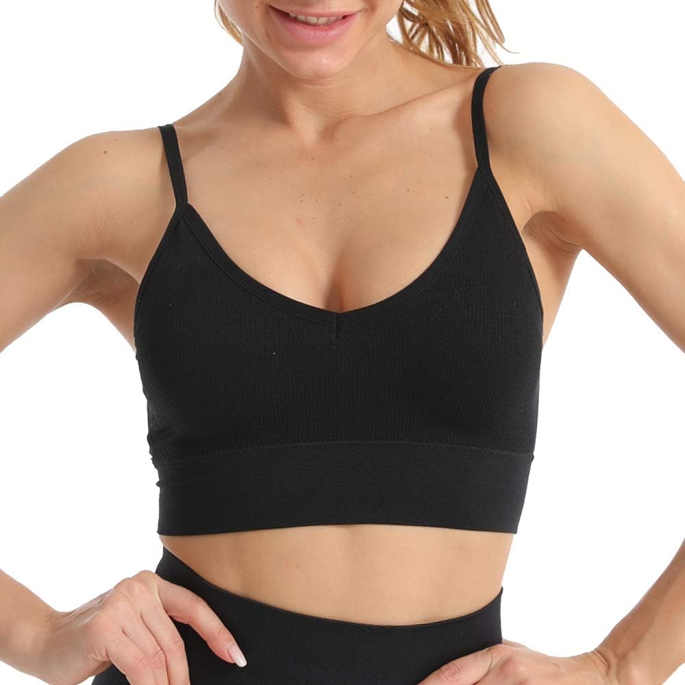 Shujin Women's Sports Bra without Underwire Lace Push Up Busiter