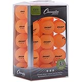 Champion Sports 3 Star Table Tennis Ball Pack, Tournament Size - Orange Ping Pong Balls, 38 Set - CTTA and ITTA Approved
