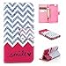 iPhone 6S Plus Case, Flip Wallet Case (Wave Smile)
