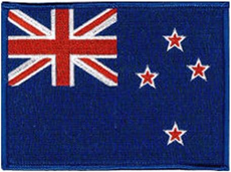 New Zealand (Embroidered) Country Flag Patch 12cm X 9cm (4 3/4" X 3-1/2")
