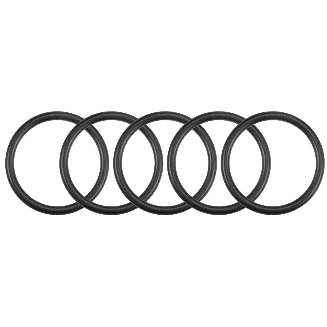 sourcing map Nitrile Rubber O-Rings 46mm OD 38mm ID 4mm Width, Metric Nitrile Rubber Sealing Gasket for Automotive Machine Plumbing, Pack of 5