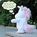 Woodyotime Moving and Talking Unicorn Toys Repeats What You Say Interactive Plush Toys for Boys and Girls Perfect X'Mas and Birthday Present (White)