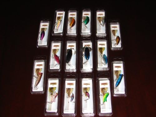 Lot of 16 New In The Box Perch Bass Crappie Crankbait Fishing Lures