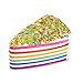 WATINC 1 pcs 6 inch Jumbo Kawaii Cake Toys Squishy Cream Scented Slow Rising Squishies Charms, Lovely Toy Stress Relief Toy , Decorations Toy Gift Fun Large (Rainbow Cake)