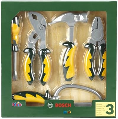 Amazon Com Theo Klein Bosch Soft Touch Toy Tool Set 5 Pieces
