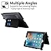 iPad Pro 9.7 Case, iPad Pro 9.7 inch Case,Jumtent Leather Stand Folio Case Cover Compatible iPad Pro 9.7 inch 2016, with Card Slots,Document Pocket,Pencil Holder,Hand Strap (Black)