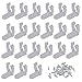 Yushulin 0.43 inch 100 PCS LED Rope Light Clips Holder with 200 PCS screws Clear PVC Mounting Rope Light Mounting Clips for Light rope within 0.43 inch in Diameter