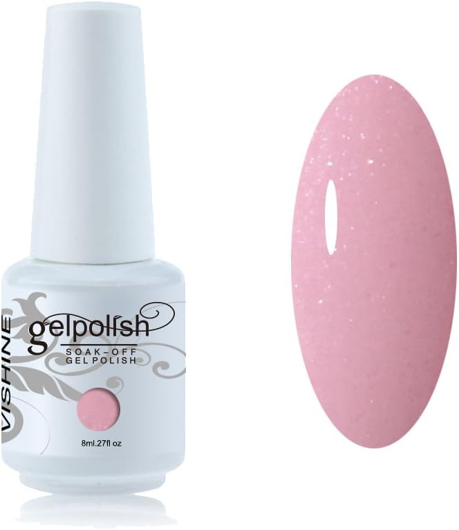 Vishine Brand Nail Varnish Gloss Polish 8ml Bottle UV Gel Polish Nail Manicure Lacquer #1327, 8 ml (Pack of 1)